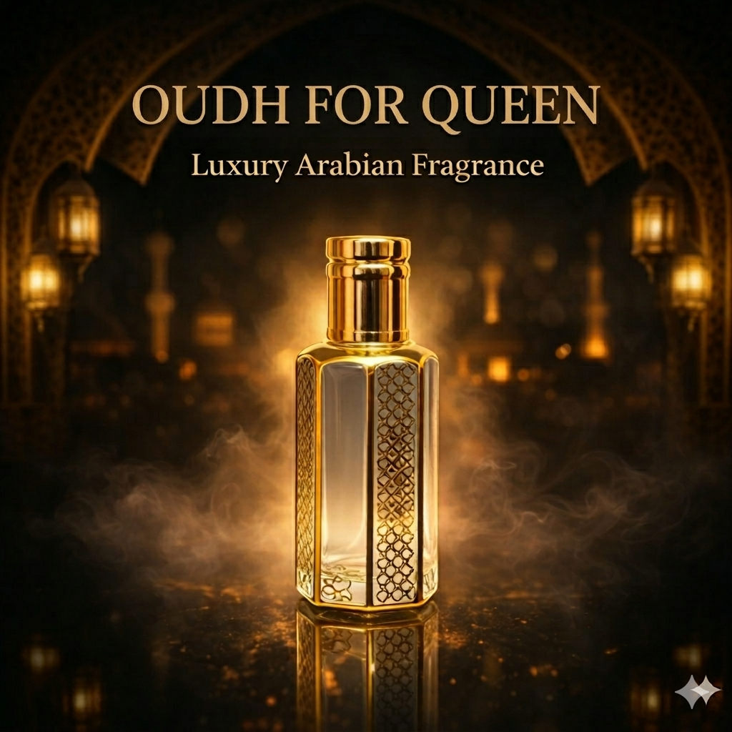 OUDH FOR QUEEN-Long Lasting Concentrated Perfume Oil (Non-Alcoholic) 12 ML.