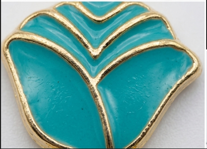 Rose Shape Decorative Metal Buttons – Colorful Enamel Sewing Buttons